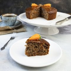 Havuçlu Cevizli Fıstıklı Kek