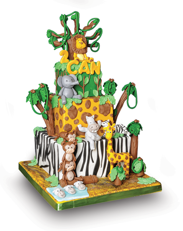 Safari Butik Doğum Günü Pastası