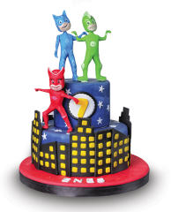 Pj Maskeli Doğum Günü Butik Pastası