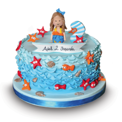 Balık Temalı Butik Pasta