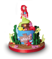 Deniz Kızı Doğum Günü Butik Pastası