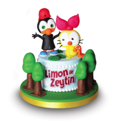 Limon ile Zeytin Doğum Günü Butik Pastası