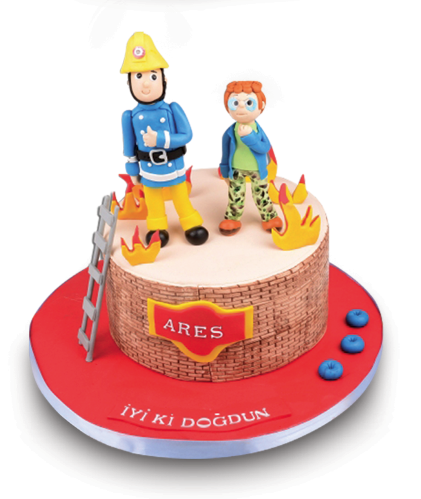 İtfaiyeci Sam Butik Doğum Günü Pastası