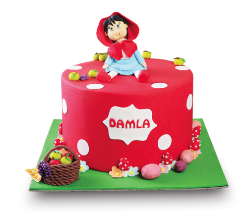 Kırmızı Başlıklı Kız Butik Doğum Günü Pastası
