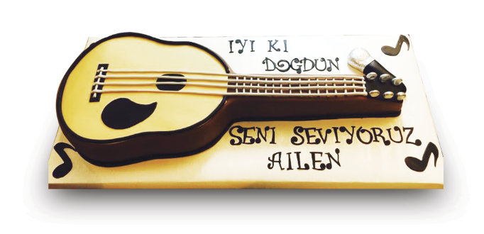 Gitar Doğum Günü Butik Pastası
