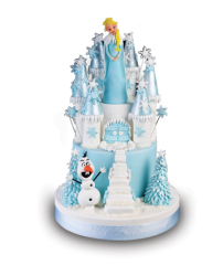 Karlar Ülkesi Büyük Şato Doğum Günü Butik Pastası