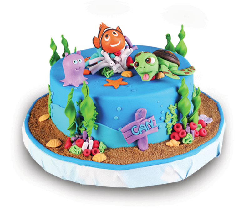 Kayıp Balık Nemo Doğum Günü Butik Pastası