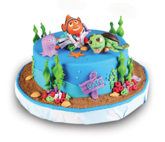 Kayıp Balık Nemo Doğum Günü Butik Pastası