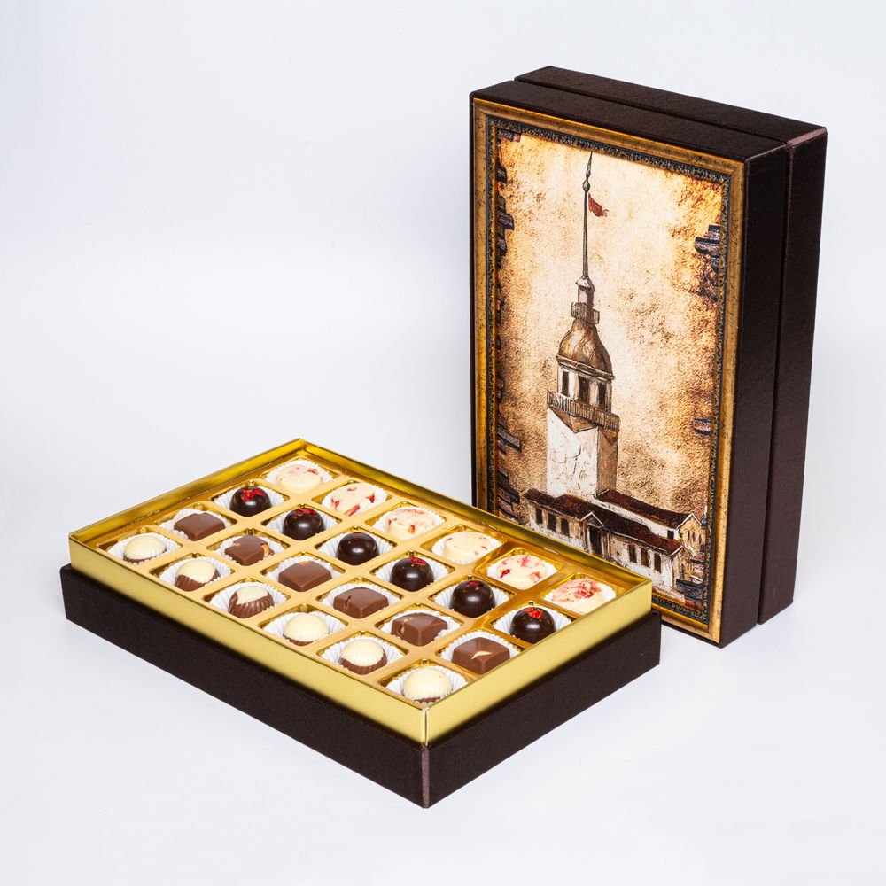 Tablolu Butik Kutu Spesiyal Çikolata 2