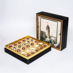 Tablolu Butik Kutu Spesiyal Çikolata 6