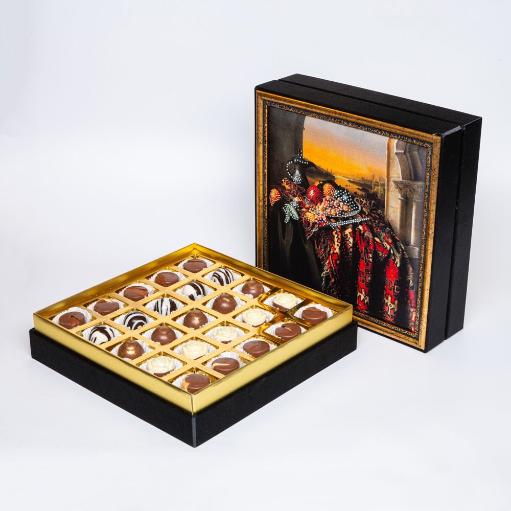 Tablolu Butik Kutu Spesiyal Çikolata 7
