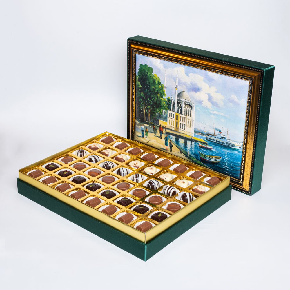 Tablolu Butik Kutu Spesiyal Çikolata 20