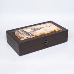 Tablolu Butik Tavlalı Kutu Spesiyal Çikolata