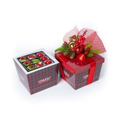 Yılbaşı Temalı Kırmızı Konik Kutu 1