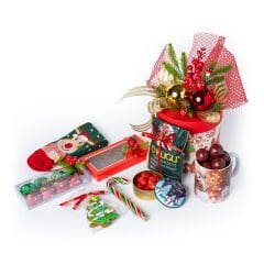 Küçük Silindir Kutu Kırmızı