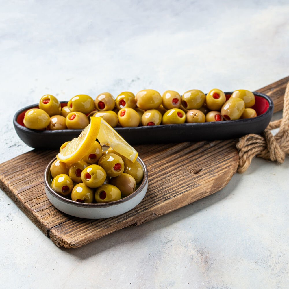 Biberli Yeşil Zeytin