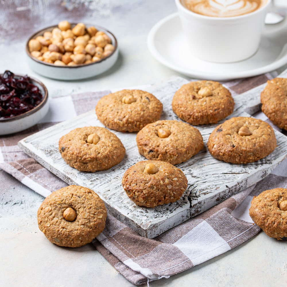 Tahin Pekmez Yaban Mersini Fındıklı Fit Kurabiye