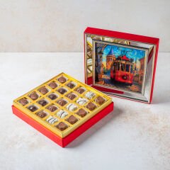 Cam Tablolu Butik Kutu Spesiyal Çikolata 4