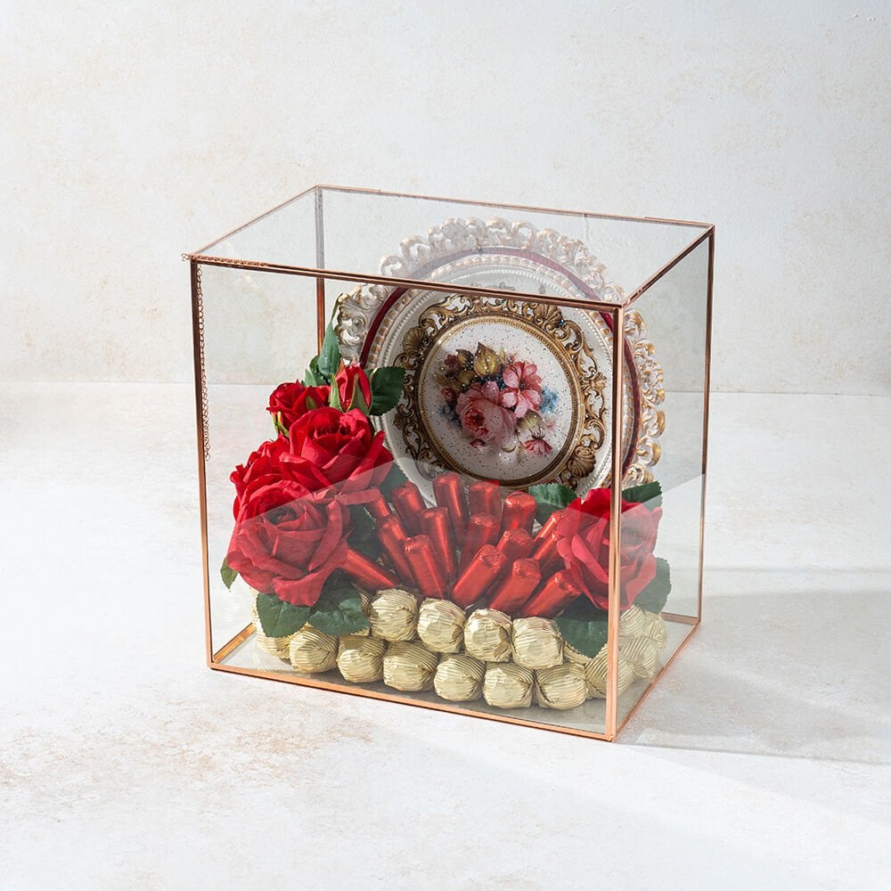 El Yapımı Boyama Tepsili Çikolata Sandığı 1