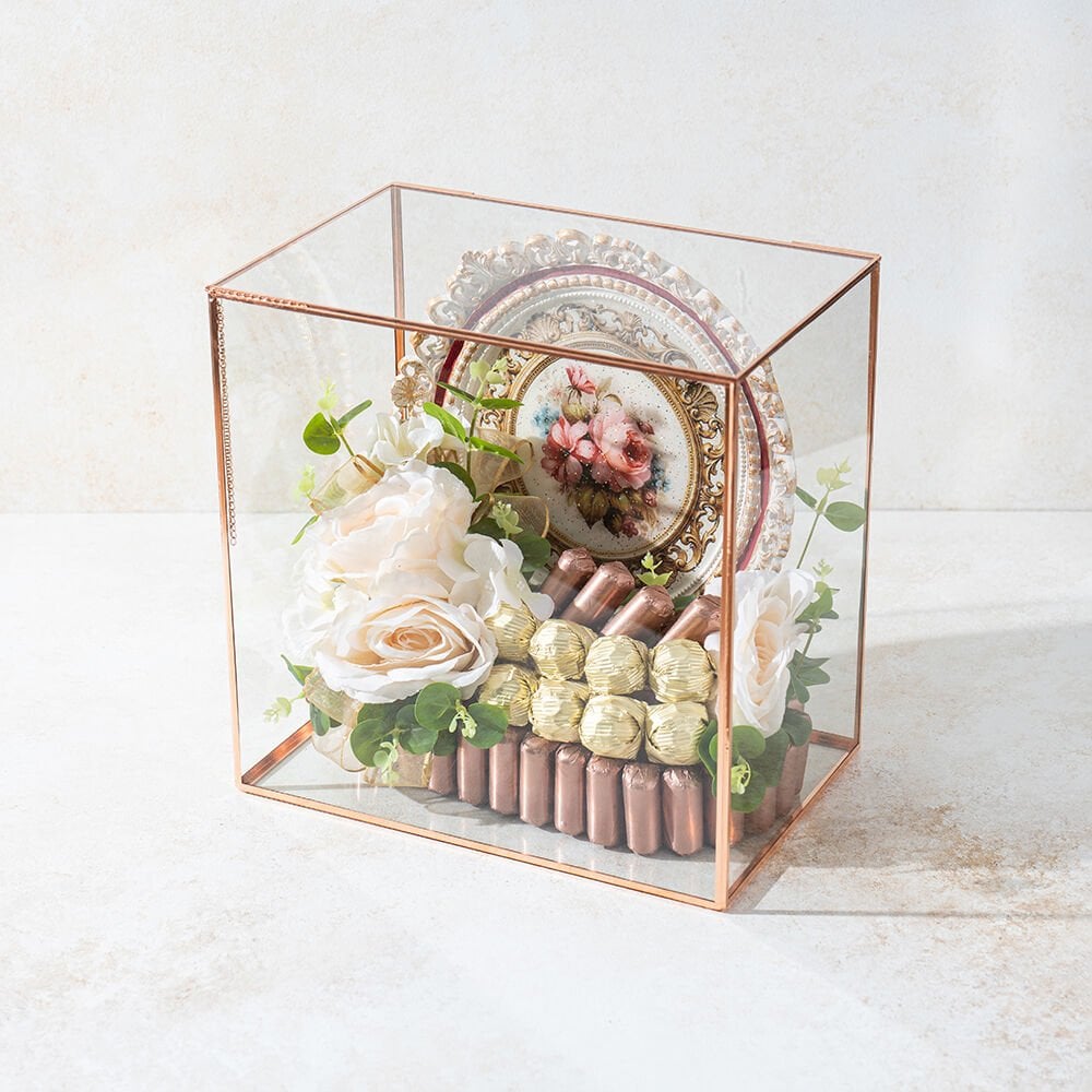 El Yapımı Boyama Tepsili Çikolata Sandığı 3