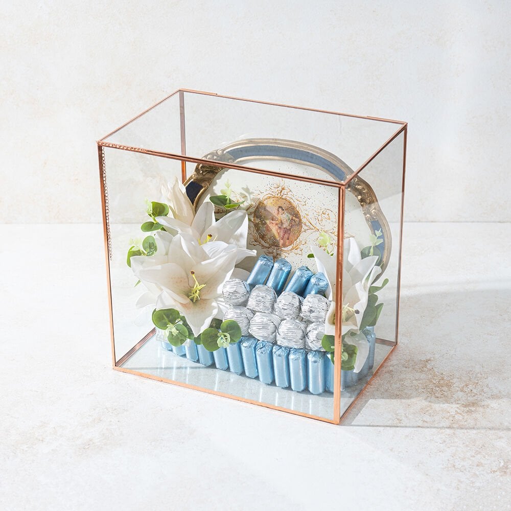 El Yapımı Boyama Tepsili Çikolata Sandığı 4