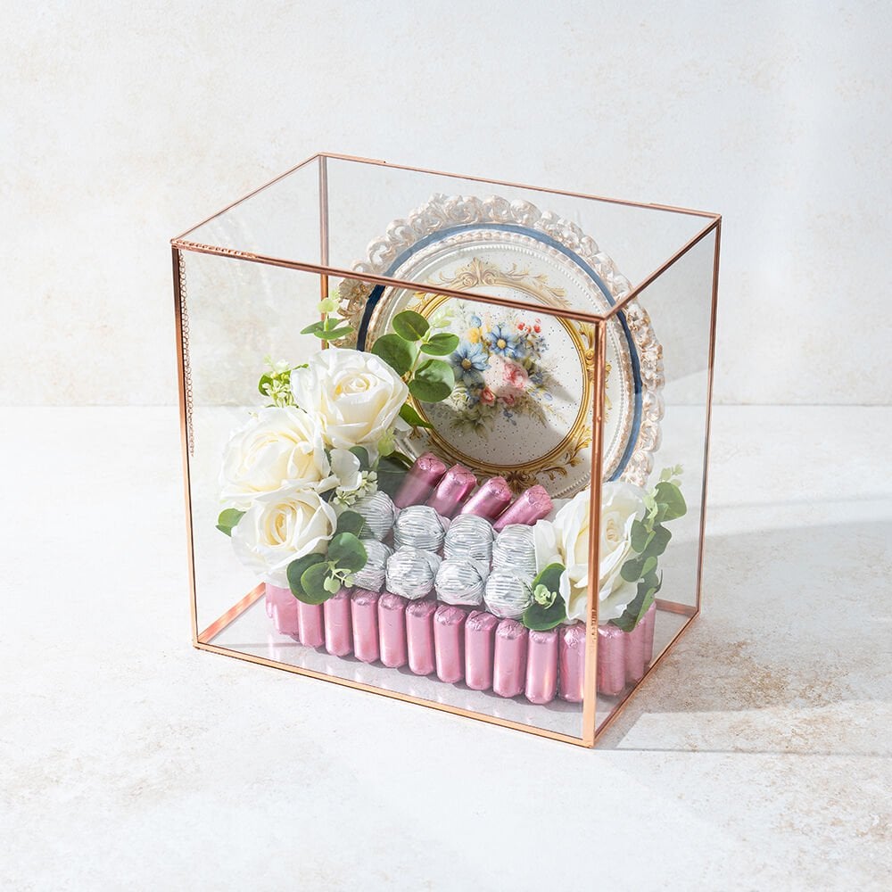 El Yapımı Boyama Tepsili Çikolata Sandığı 5