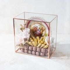 El Yapımı Boyama Tepsili Çikolata Sandığı 6