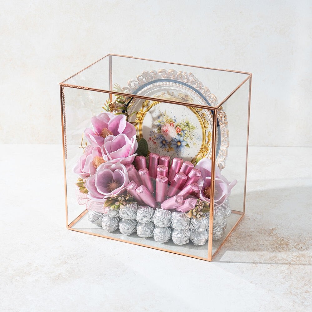 El Yapımı Boyama Tepsili Çikolata Sandığı 7