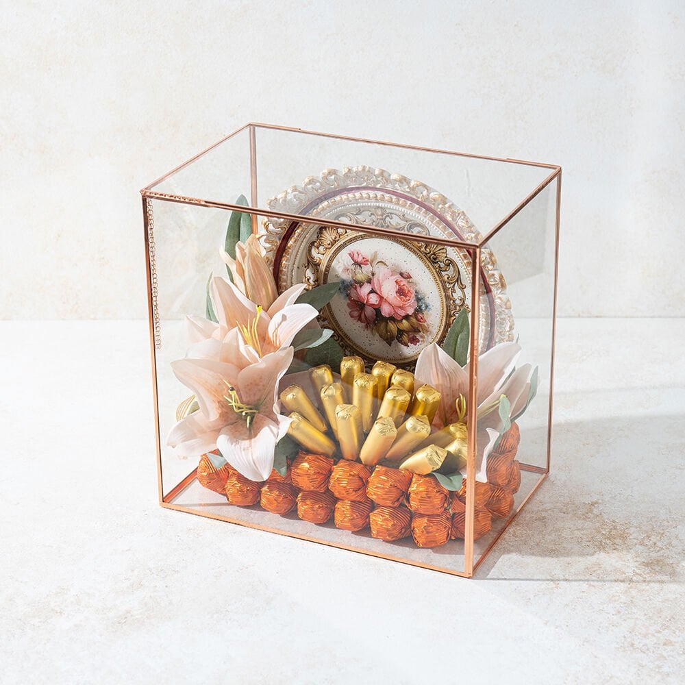 El Yapımı Boyama Tepsili Çikolata Sandığı 9