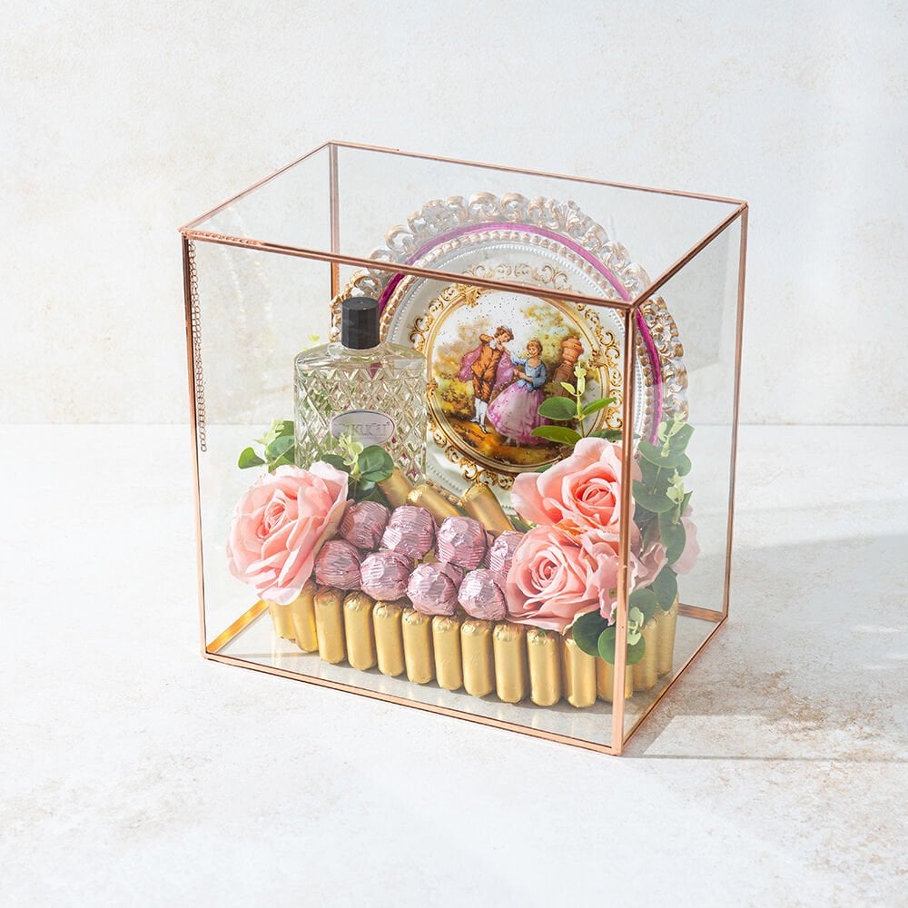 El Yapımı Boyama Tepsili Çikolata Sandığı 11