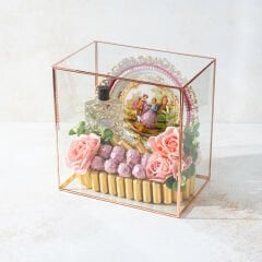 El Yapımı Boyama Tepsili Çikolata Sandığı 11